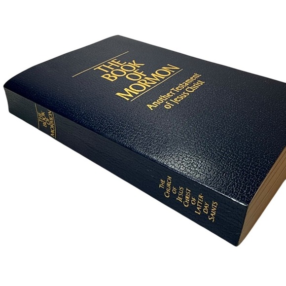The Book of Mormon Another Testament of Jesus Christ 1981 LDS Church Navy Blue - Picture 6 of 8